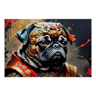 HOND IN KEIZERLIJKE KLEDING 2 PERFECT POSTER