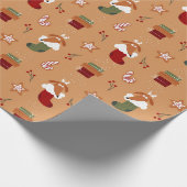 Hond in Kousenbrood Patroon Cadeaupapier (Hoek)