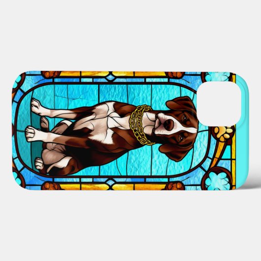 Hond in levendige kleuren en details Case-Mate iPhone case (Achterkant (horizontaal))