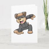 Hond in Ninjakostuum Kaart (Voorkant)