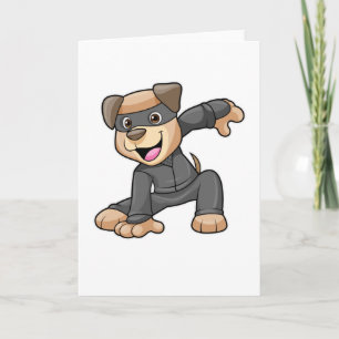 Hond in Ninjakostuum Kaart
