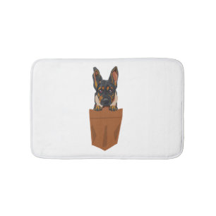 Hond in Pocket Funny Puppy voor Hondenliefhebbers Badmat
