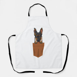 Hond in Pocket Funny Puppy voor Hondenliefhebbers  Schort