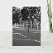 Hond in Portugal Grijswaarden Blank Notitiekaartje (Voorkant)