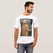 Hond in regen t-shirt (Voorkant volledig)