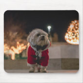 Hond in Santa Costume Muismat (Voorkant)