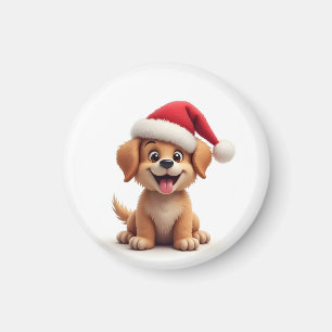 Hond in Santa Hat Magneet
