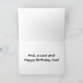 HOND IN SHADES WIST OOK "COOL" YULE/BIRTHDAY, FEESTDAGEN KAART (Binnen)