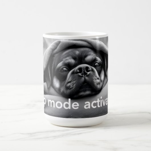 Hond in slaapstand geactiveerd koffiemok (Center)