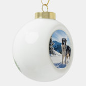 Hond in Sneeuw Ornament (Links)