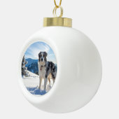 Hond in Sneeuw Ornament (Rechts)