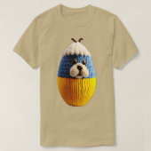 Hond in standaardkleding voor eieren t-shirt (Design voorkant)