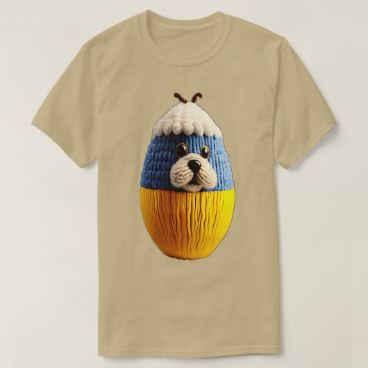 Hond in standaardkleding voor eieren t-shirt (Design voorkant)