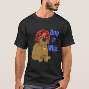 Hond in wei t-shirt