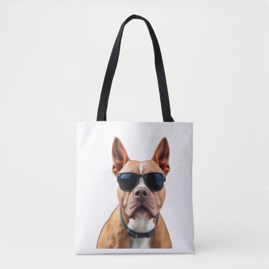 Hond in zonnebril All-Over-Print Schouder Tas (Voorkant)