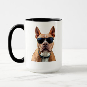 Hond in zonnebril Combo Mok, 15 oz Mok