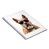 Hond in zonnebril Spiral Notitieboek (Rechterzijde)