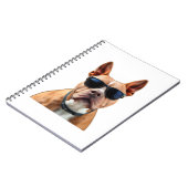 Hond in zonnebril Spiral Notitieboek (Linkerzijde)
