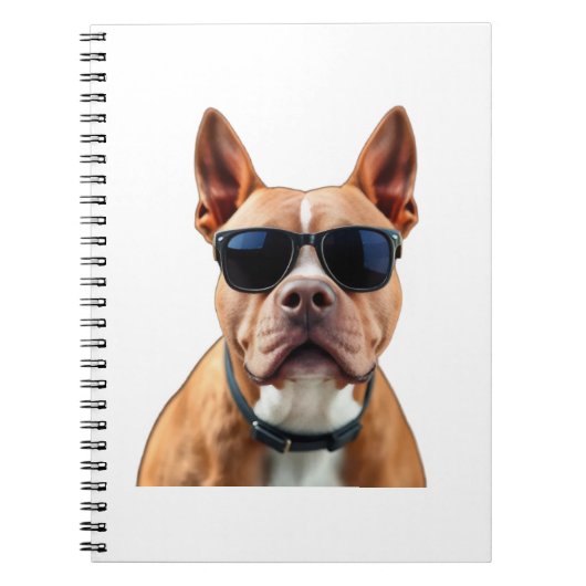 Hond in zonnebril Spiral Notitieboek (Voorkant)