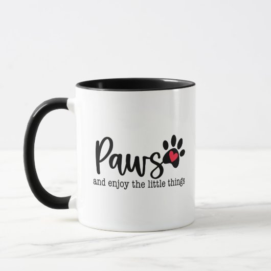 Hond Inspirerende Quote over Liefde Mok (Links)
