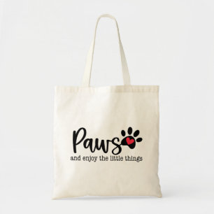 Hond Inspirerende Quote over Liefde Tote Bag
