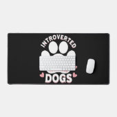 Hond Introvert Maar Bereid Om Over Honden Te Prate Bureaumat (Keyboard & Muis)