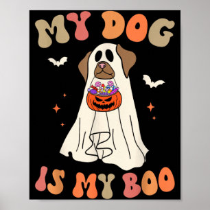 Hond Is Boo Geest Spoken Halloween Hond Liefhebber Poster