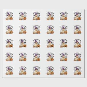 Hond Is Boo Halloween Heks Puppy Pompoen_1 Cadeaupapier
