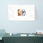 Hond Is Boo Halloween Heks Puppy Pompoen_1 Spandoek (Beurs)