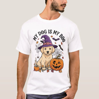 Hond Is Boo Halloween Heks Puppy Pompoen_1 T-shirt