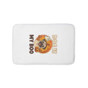 Hond Is Boo Pug Halloween Geest Pompoen Badmat