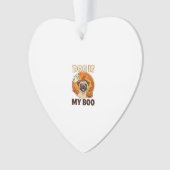 Hond Is Boo Pug Halloween Geest Pompoen Ornament (voorkant)