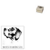 Hond is de ziel van de jacht rubberstempel (Gestempeld)