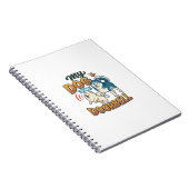 Hond Is Deurbel Blaffen Wit Blauw_1 Notitieboek (Rechterzijde)