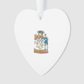 Hond Is Deurbel Blaffen Witte Blauwe_1 Ornament (voorkant)