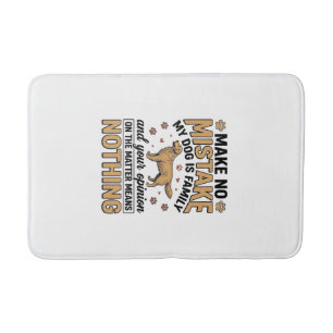 Hond Is Familie Vintage Retriever Typografie Ontwe Badmat