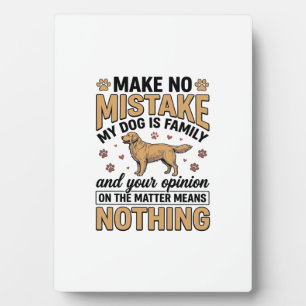 Hond Is Familie Vintage Retriever Typografie Ontwe Fotoplaat