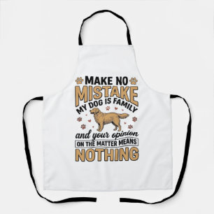 Hond Is Familie Vintage Retriever Typografie Ontwe Schort