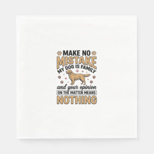 Hond Is Familie Vintage Retriever Typografie Ontwe Servet