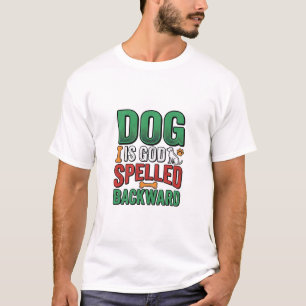 Hond is God achterstevoren gespeld Vintage huisdie T-shirt