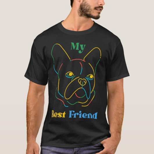 Hond is mijn beste vriend cadeau t-shirt (Voorkant)