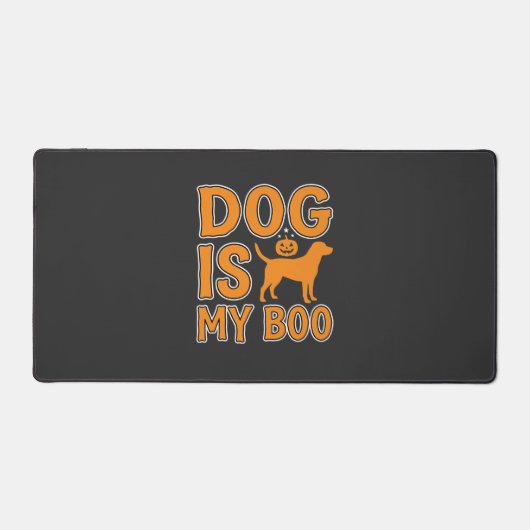 Hond Is Mijn Boo Halloween Hond Bureaumat (Voorkant)