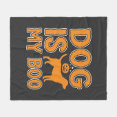Hond Is Mijn Boo Halloween Hond Fleece Deken (Voorkant (Horizontaal))