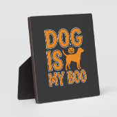 Hond Is Mijn Boo Halloween Hond Fotoplaat (Voorkant)