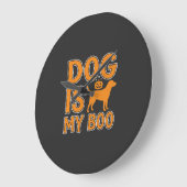 Hond Is Mijn Boo Halloween Hond Grote Klok (Hoek)