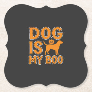 Hond Is Mijn Boo Halloween Hond Kartonnen Onderzetters
