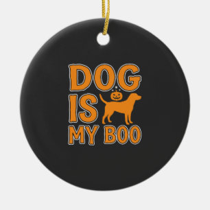 Hond Is Mijn Boo Halloween Hond Keramisch Ornament