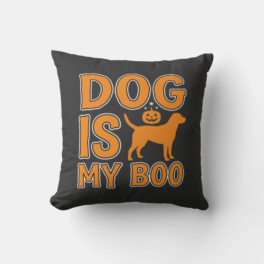 Hond Is Mijn Boo Halloween Hond Kussen (Voorkant)