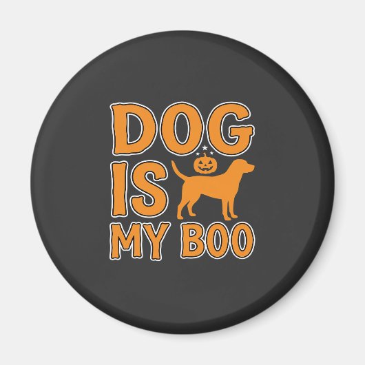 Hond Is Mijn Boo Halloween Hond Magneet (Voorkant)