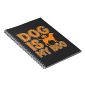 Hond Is Mijn Boo Halloween Hond Notitieboek (Rechterzijde)
